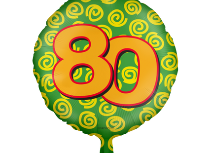 80 jaar Folieballon - Happy
