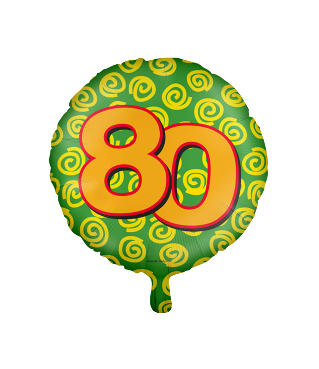 80 jaar Folieballon - Happy