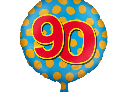 90 jaar Folieballon - Happy