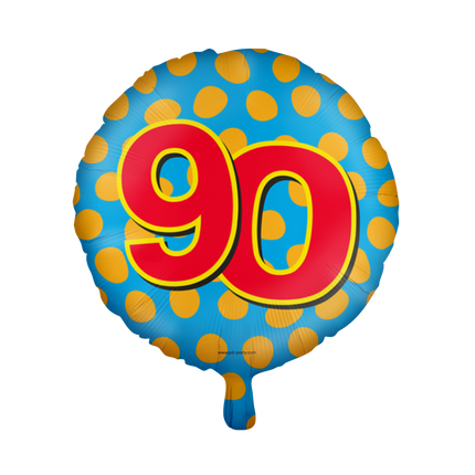 90 jaar Folieballon - Happy