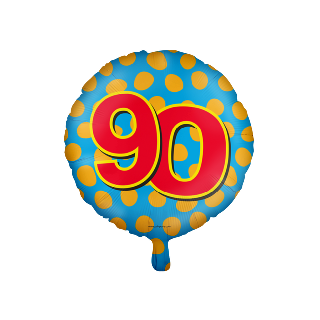 90 jaar Folieballon - Happy