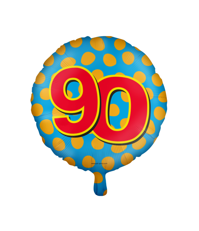 90 jaar Folieballon - Happy
