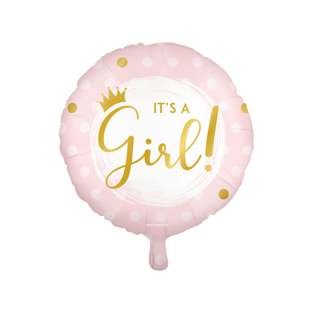 It's a girl! Folieballon - 45 cm - Happy