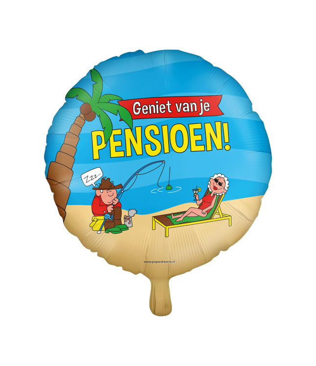 Pensioen Folieballon - 45 cm - cartoon