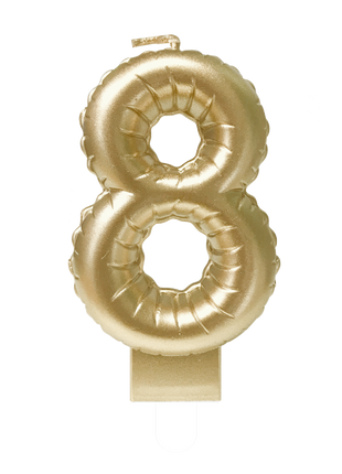 Candle - 10 cm - gold