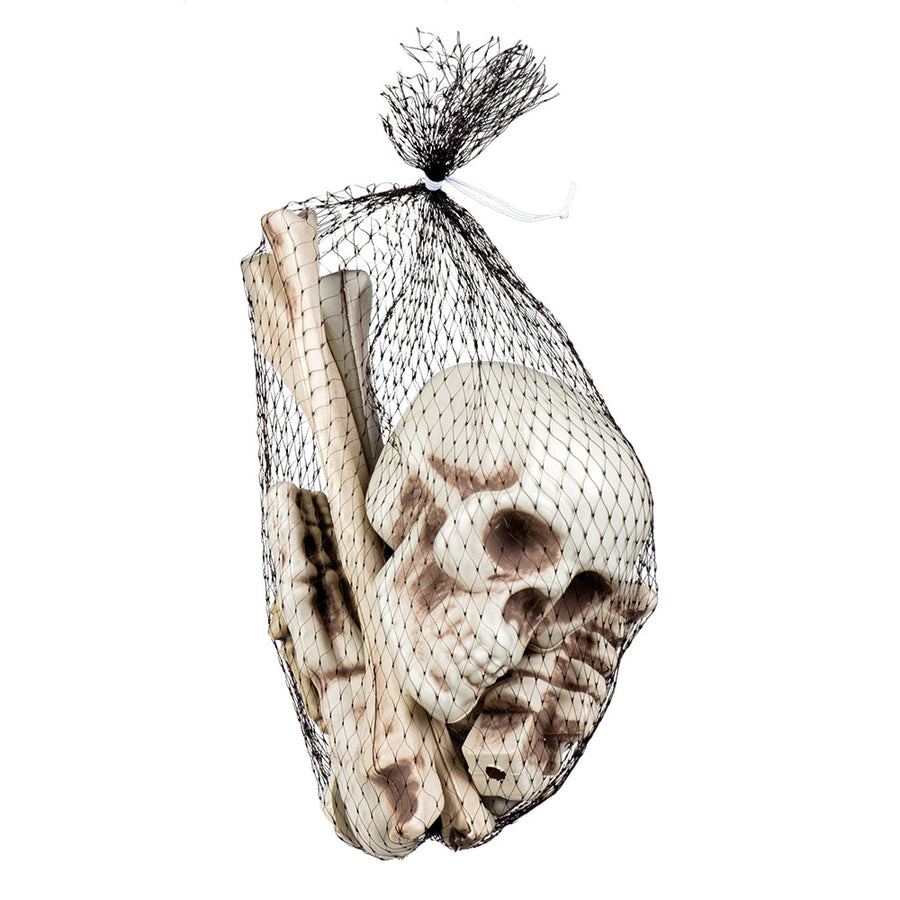 Halloween Skelet Set (12-delig) – Doodshoofd en Botten decoratie