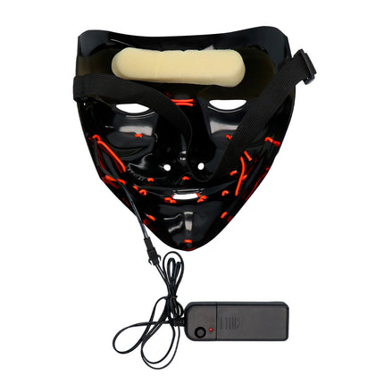 LED masker Killer smile rood - Halloween