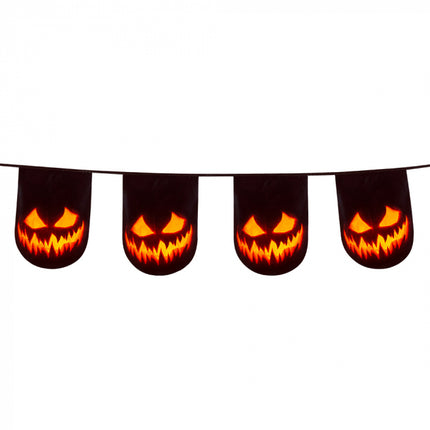 Halloween - Vlaggenlijn Creepy Pumpkin - 6 meter