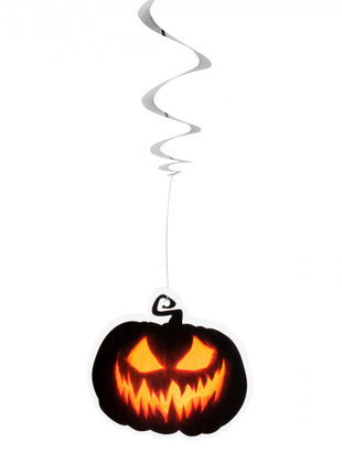 Halloween - Swirl slinger Creepy Pumpkin - 2 stuks - 85 cm