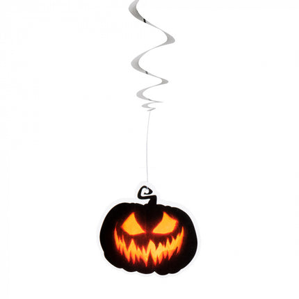 Halloween - Swirl slinger Creepy Pumpkin - 2 stuks - 85 cm