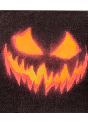 Halloween-Servietten Creepy Pumpkin – 20 Stück – 33 x 33 cm