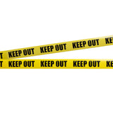 Afzetlint zwart geel - Keep Out