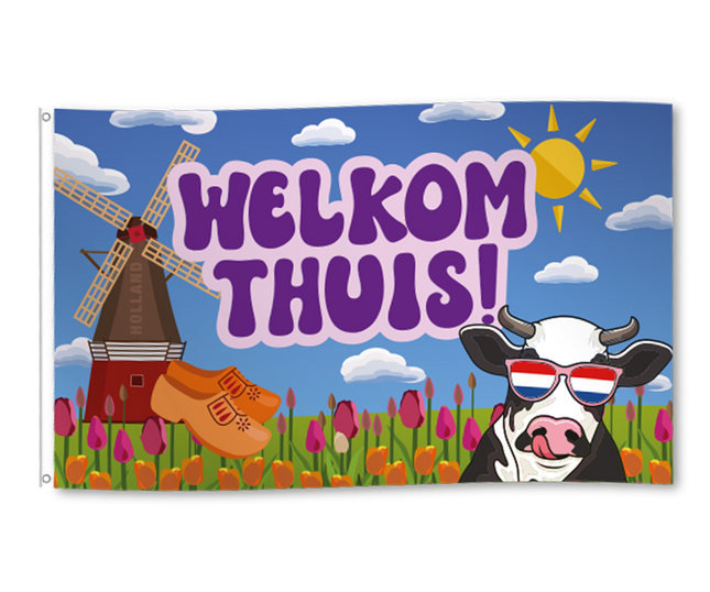 Welkom Thuis Gevelvlag XXL - 90 x 150 cm