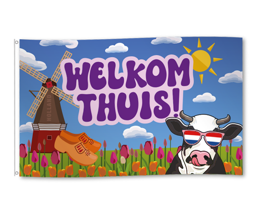 Welkom Thuis Gevelvlag XXL - 90 x 150 cm