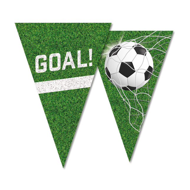 Voetbal Vlaggenlijn / slinger - 10 meter - 30 x 20 cm vlaggetjes