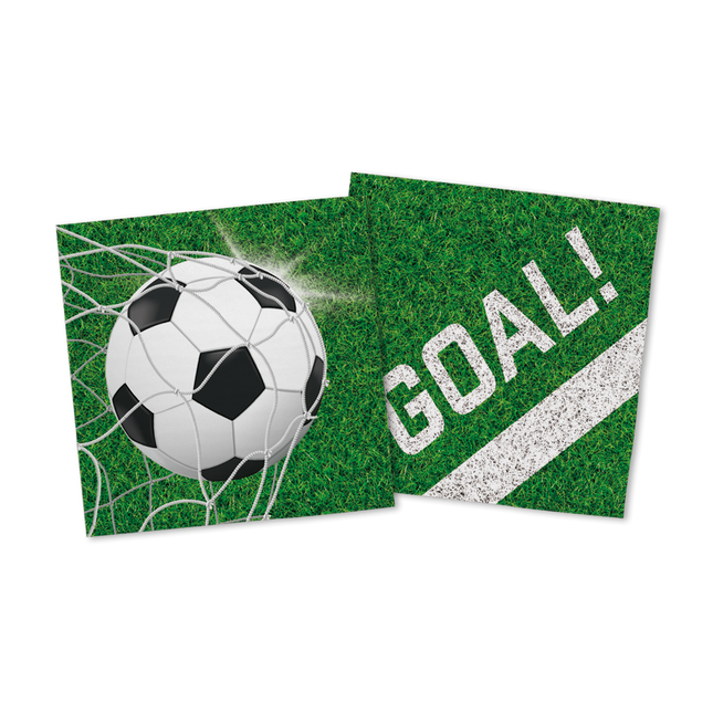Voetbal Servetten - 20 stuks - 33 x 33 cm