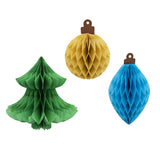 Kerst honeycombs - 3 stuks - Winter Woodland