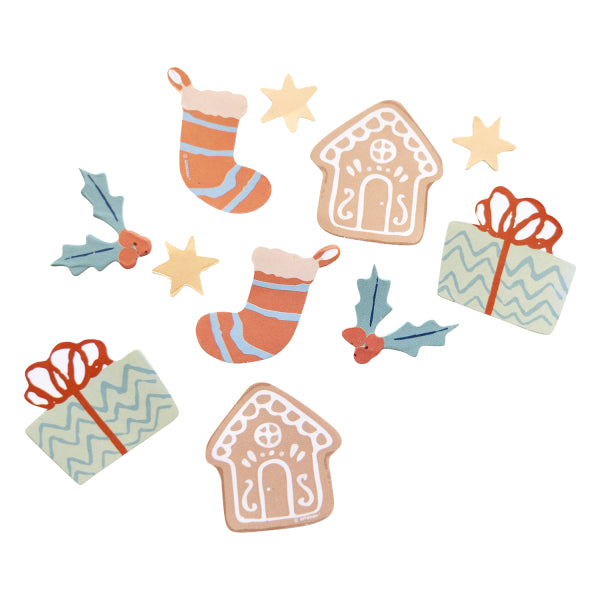 Kerst tafelconfetti - 14 gram - Winter Woodland