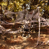 Halloween Spinnenweb met 25 Spinnen - Wit Spinrag 500g