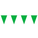 Polyester vlaggenlijn / slinger - 6 meter - groen vlaggetjes