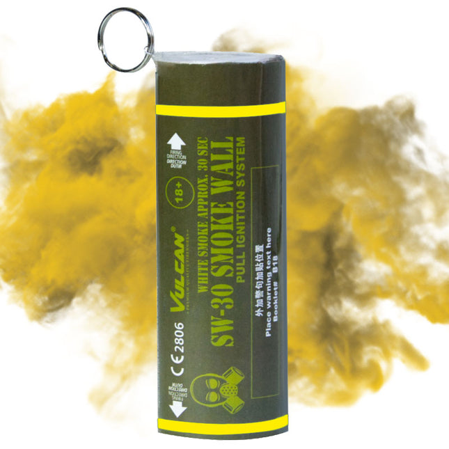 Rookfakkel Geel - Rookpot tweezijdig