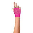 Nethandschoen kort vingerloos - fluor roze