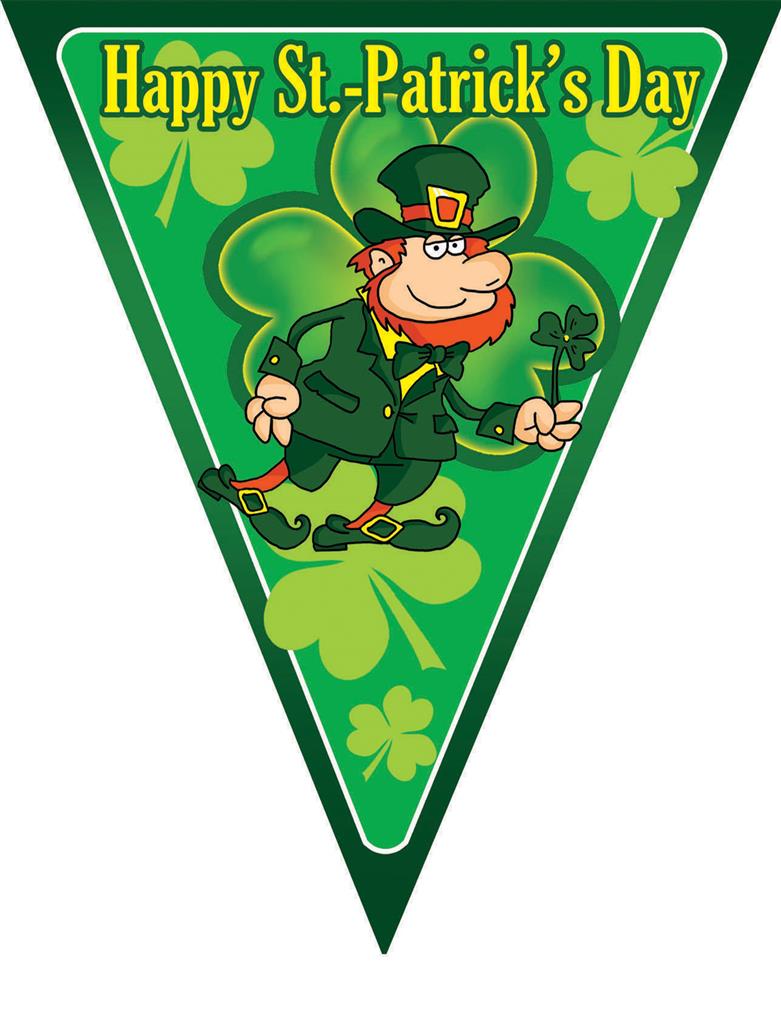 Vlaggenlijn / slinger - St. Patrick's Day - 5 meter vlaggetjes