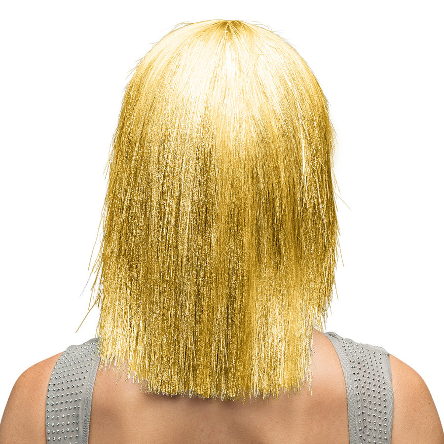 Pruik Crazy - goud