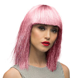 Pruik Crazy - roze