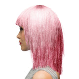 Pruik Crazy - roze