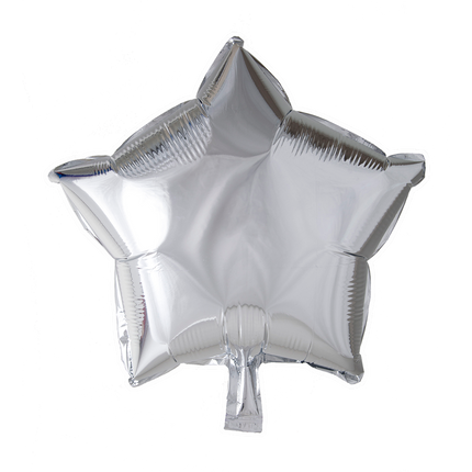 Ster Folieballon - 46 cm - zilver