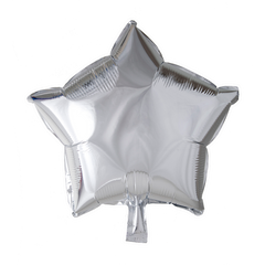 Ster Folieballon - 46 cm - zilver