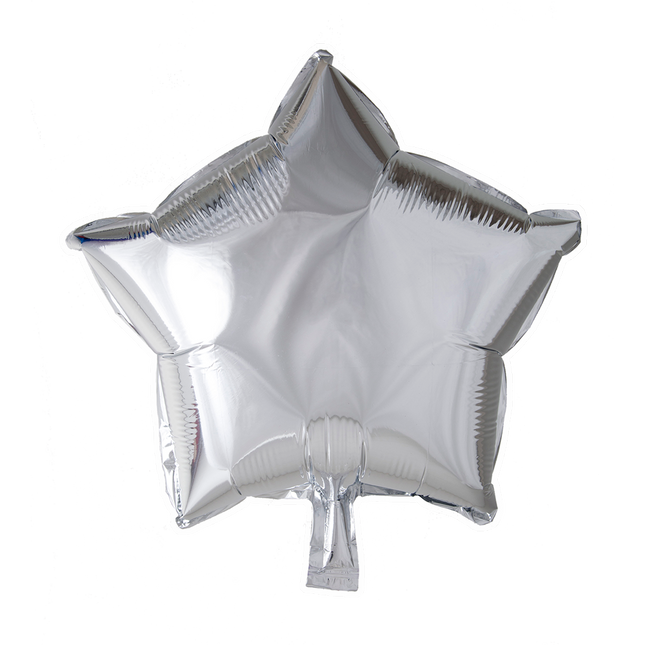 Ster Folieballon - 46 cm - zilver