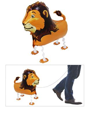 Walking Lion Foil Balloon - 54 x 63 cm