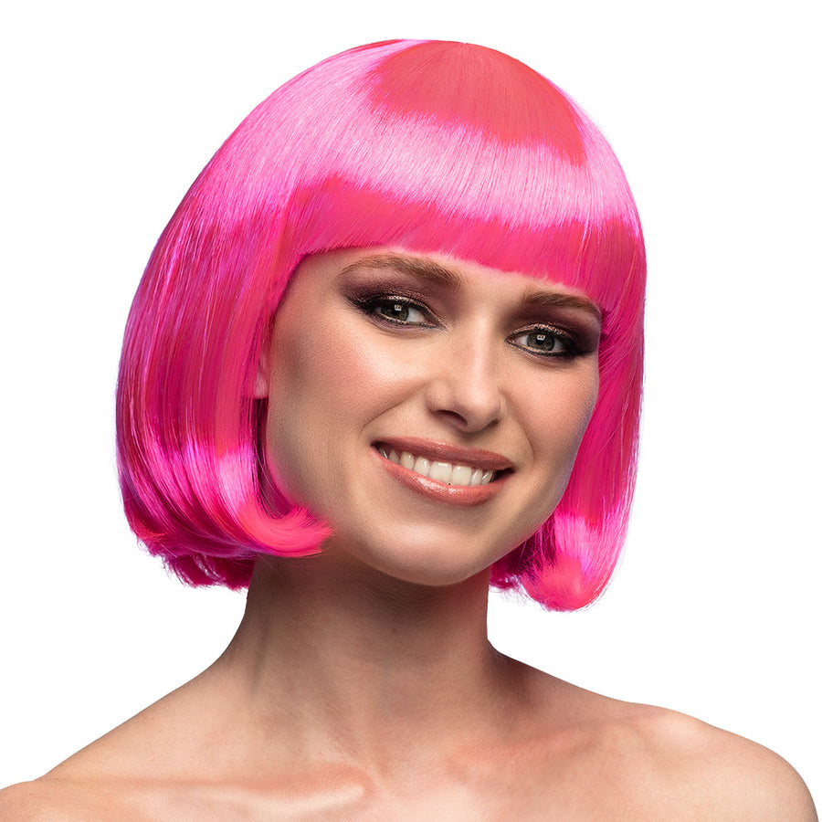 Bob pruik Cabaret - roze