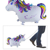 Wandelende unicorn Folieballon - 87 x 62 cm