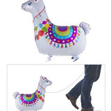 Wandelende alpaca Folieballon - 78 x 69 cm