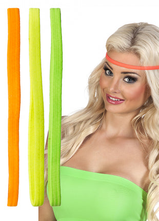 Elastieke haarbandjes - 4 neon kleuren