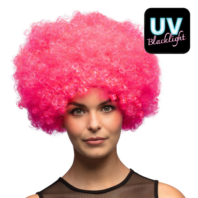 Pruik Groove - roze