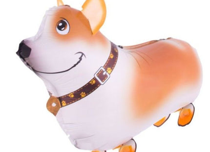 Wandelend hondje Folieballon - 59 x 40 cm
