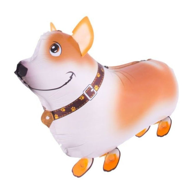 Wandelend hondje Folieballon - 59 x 40 cm