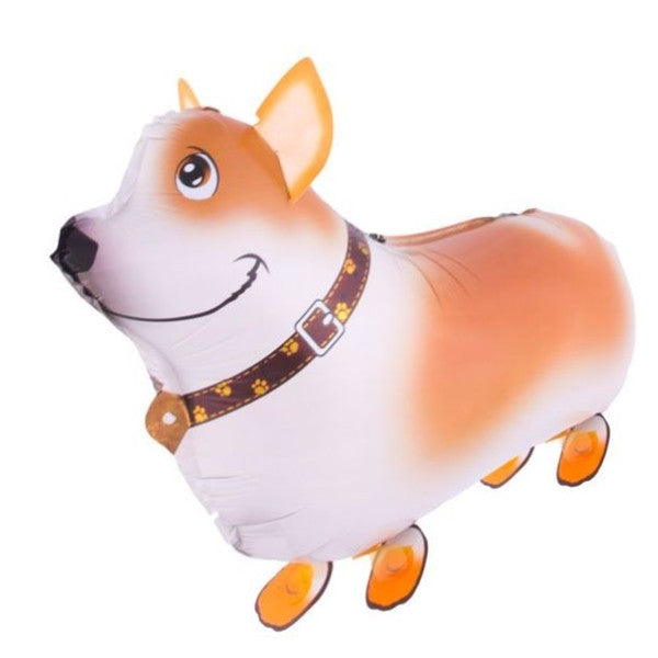 Wandelend hondje Folieballon - 59 x 40 cm