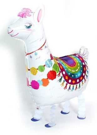 Walking Alpaca Foil Balloon - 78 x 69 cm