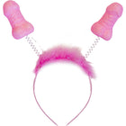 Piemel haarband - zwaaiende roze penis
