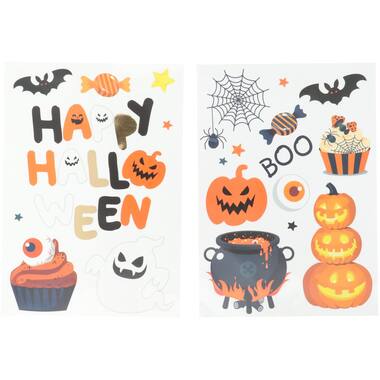 Halloween Raamstickers Treat - 23 stickers