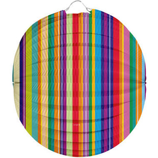 Lantern - 22 cm - Colored stripes