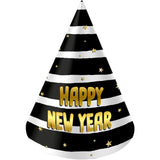 Feesthoedjes - Happy New Year - 6 stuks - BlackGold HNY