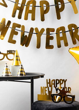 Frohes Neues Jahr-Partypaket – 28 Stück – BlackGold HNY