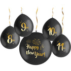 Set countdown ballonnen – 5 stuks - BlackGold HNY