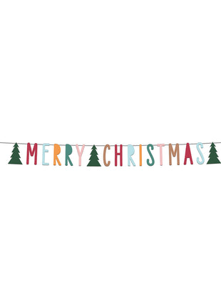 Merry Christmas letter garland - 1.5 meters - Holly Jolly